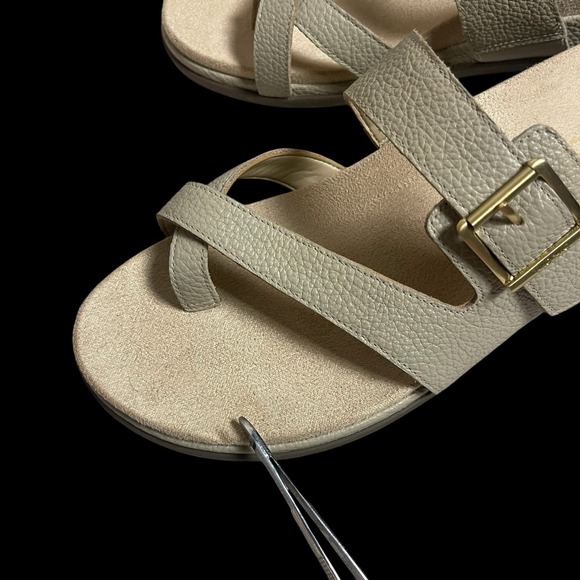 Vionic Carmela Strappy Slide Sandals Womens 9M Oatmeal Beige Neutral Summer - Picture 8 of 8